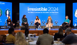 Stella Ioannidou on the TEDx stage, “Irresistible 2024”