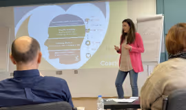 Seminar in a classroom setting